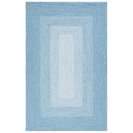 Safavieh 4 x 6 ft. Braided Oval Hand Woven Area Rug, Aqua BRA220J-4OV